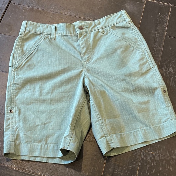 Carhartt Pants - Carhartt Sage Green Shorts Rip Stop Roll Tab Gorpcore Shorts Size 8